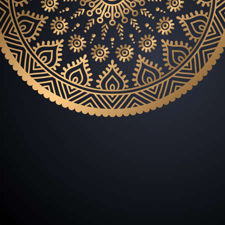 luxury ornamental mandala design backgroundのイラスト素材