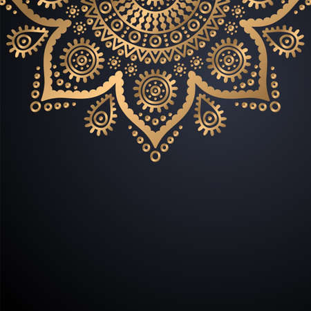luxury ornamental mandala design backgroundのイラスト素材