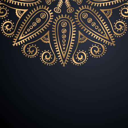 luxury ornamental mandala design backgroundのイラスト素材