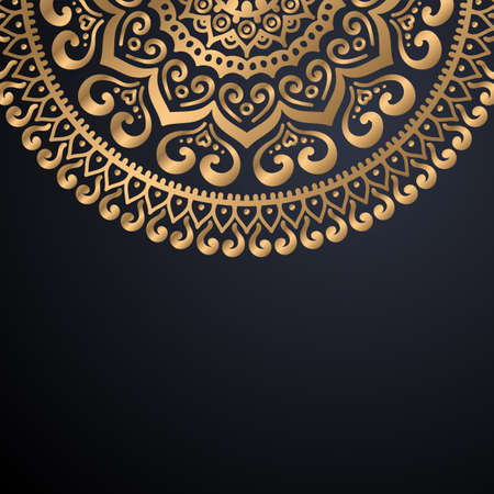 luxury ornamental mandala design backgroundのイラスト素材