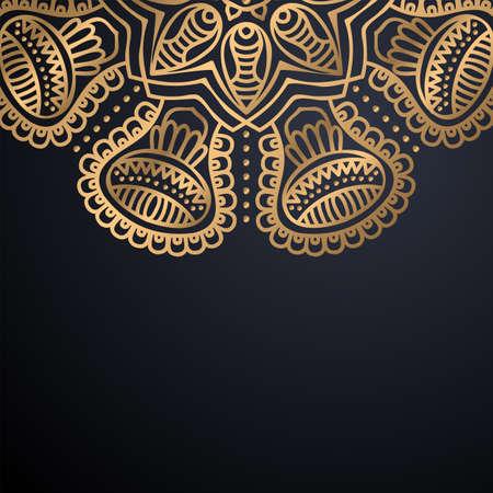 luxury ornamental mandala design backgroundのイラスト素材