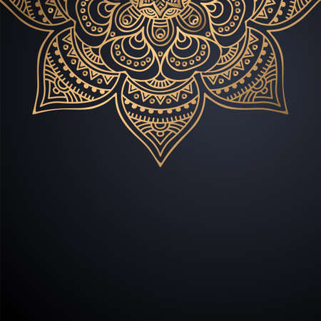 luxury ornamental mandala design backgroundのイラスト素材