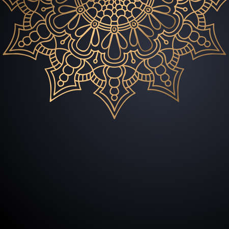 luxury ornamental mandala design backgroundのイラスト素材