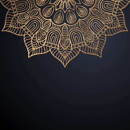 luxury ornamental mandala design backgroundのイラスト素材