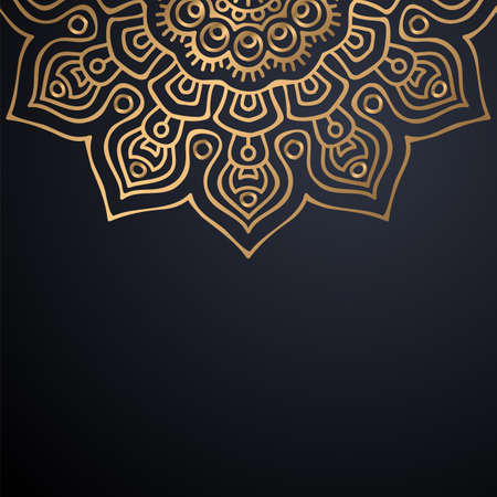 luxury ornamental mandala design backgroundのイラスト素材