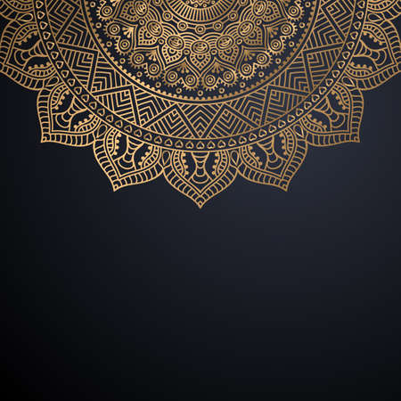 luxury ornamental mandala design backgroundのイラスト素材