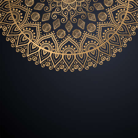 luxury ornamental mandala design backgroundのイラスト素材