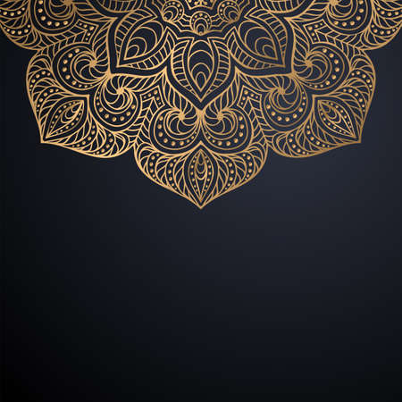 luxury ornamental mandala design backgroundのイラスト素材