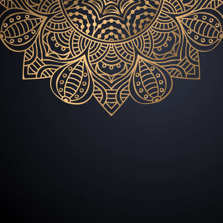 luxury ornamental mandala design backgroundのイラスト素材