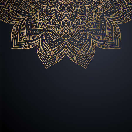 luxury ornamental mandala design backgroundのイラスト素材