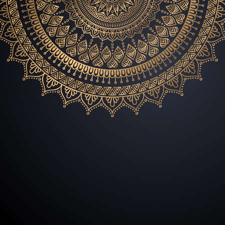 luxury ornamental mandala design backgroundのイラスト素材