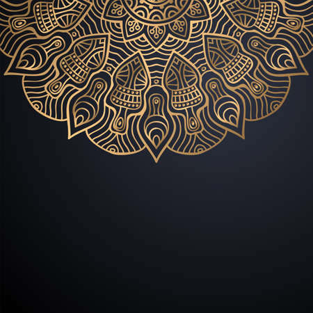 luxury ornamental mandala design backgroundのイラスト素材