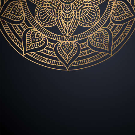 luxury ornamental mandala design backgroundのイラスト素材