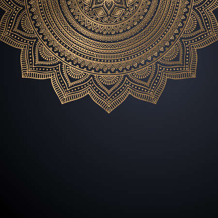 luxury ornamental mandala design backgroundのイラスト素材