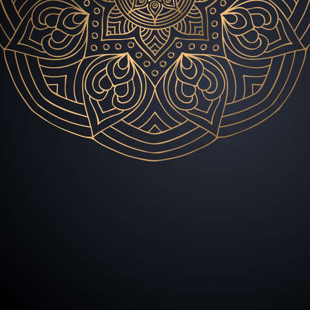 luxury ornamental mandala design backgroundのイラスト素材