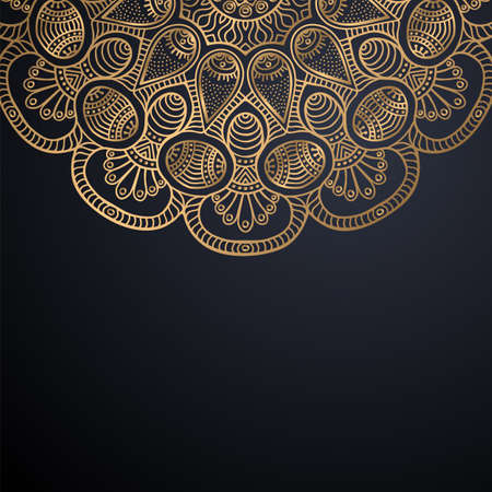 luxury ornamental mandala design backgroundのイラスト素材