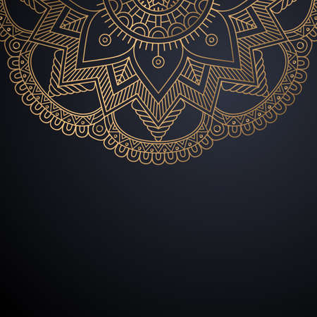 luxury ornamental mandala design backgroundのイラスト素材