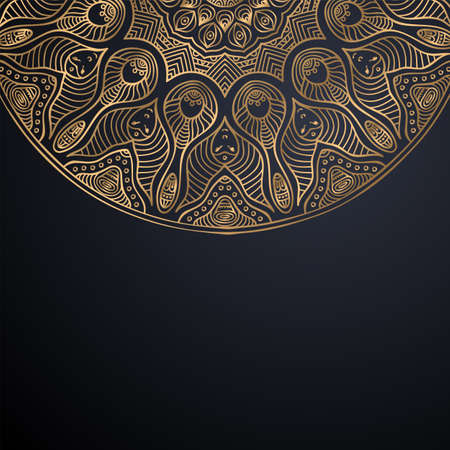 luxury ornamental mandala design backgroundのイラスト素材