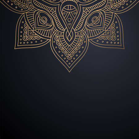 luxury ornamental mandala design backgroundのイラスト素材