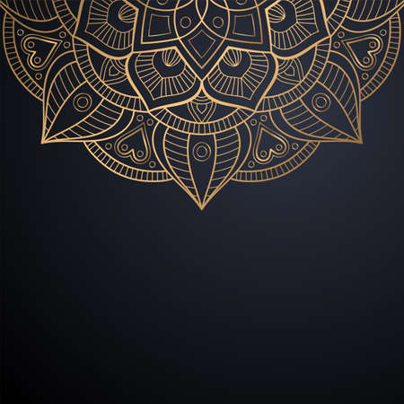 luxury ornamental mandala design backgroundのイラスト素材