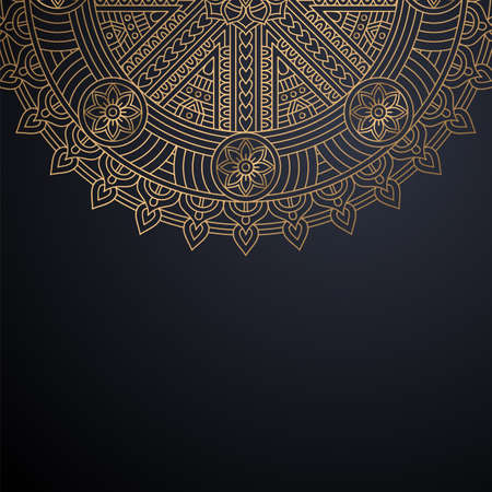 luxury ornamental mandala design backgroundのイラスト素材