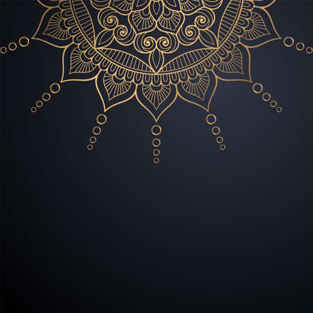 luxury ornamental mandala design backgroundのイラスト素材