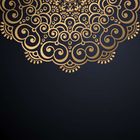 luxury ornamental mandala design backgroundのイラスト素材