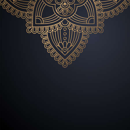 luxury ornamental mandala design backgroundのイラスト素材