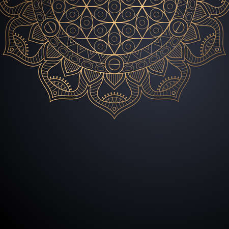 luxury ornamental mandala design backgroundのイラスト素材