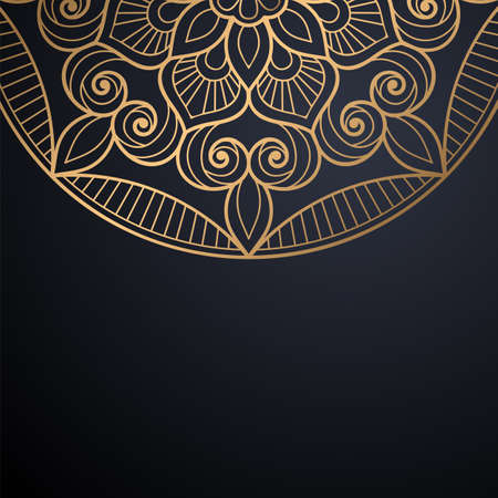 luxury ornamental mandala design backgroundのイラスト素材