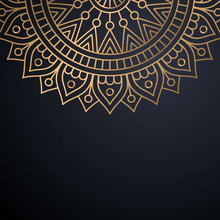 luxury ornamental mandala design backgroundのイラスト素材