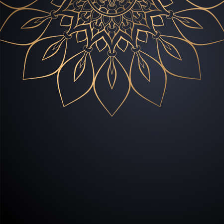 luxury ornamental mandala design backgroundのイラスト素材