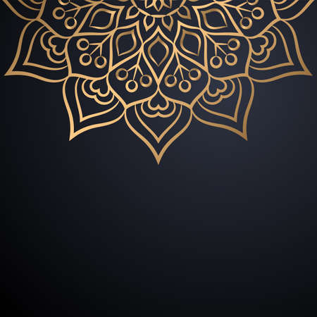 luxury ornamental mandala design backgroundのイラスト素材