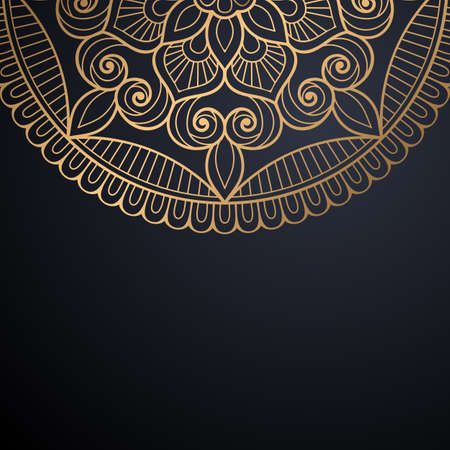 luxury ornamental mandala design backgroundのイラスト素材