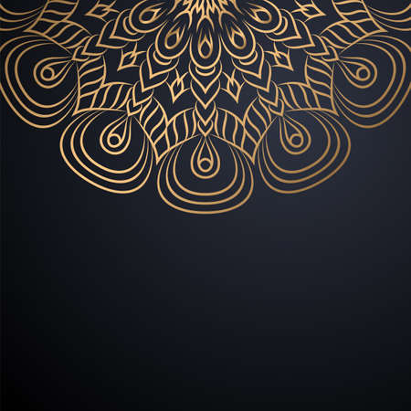 luxury ornamental mandala design backgroundのイラスト素材