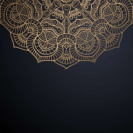 luxury ornamental mandala design backgroundのイラスト素材