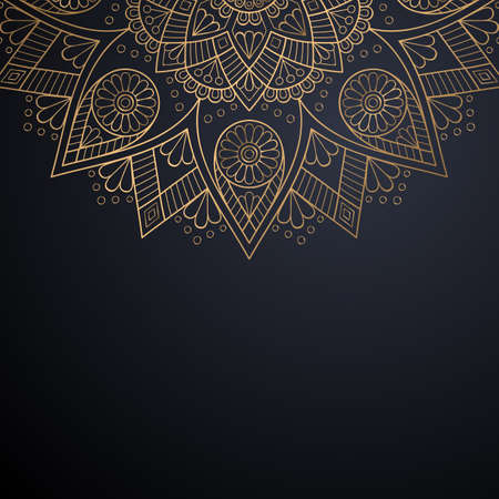 luxury ornamental mandala design backgroundのイラスト素材
