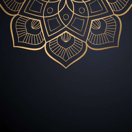 luxury ornamental mandala design backgroundのイラスト素材