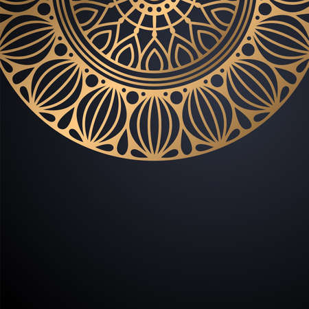 luxury ornamental mandala design backgroundのイラスト素材