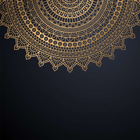 luxury ornamental mandala design backgroundのイラスト素材
