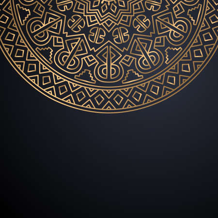 luxury ornamental mandala design backgroundのイラスト素材