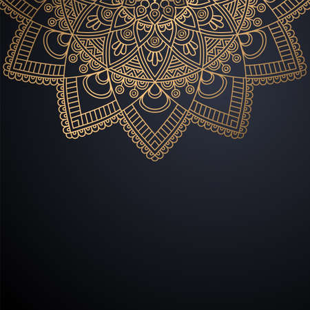 luxury ornamental mandala design backgroundのイラスト素材