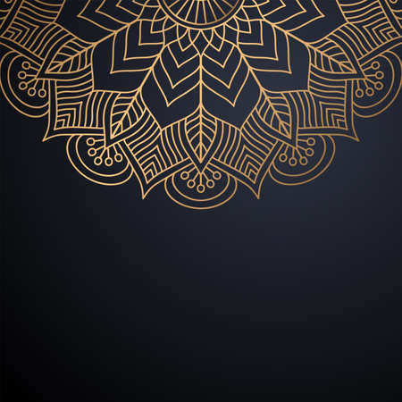 luxury ornamental mandala design backgroundのイラスト素材