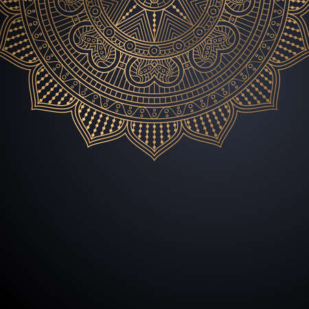 luxury ornamental mandala design backgroundのイラスト素材