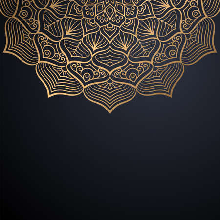 luxury ornamental mandala design backgroundのイラスト素材