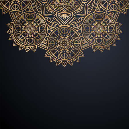 luxury ornamental mandala design backgroundのイラスト素材
