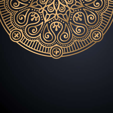 luxury ornamental mandala design backgroundのイラスト素材