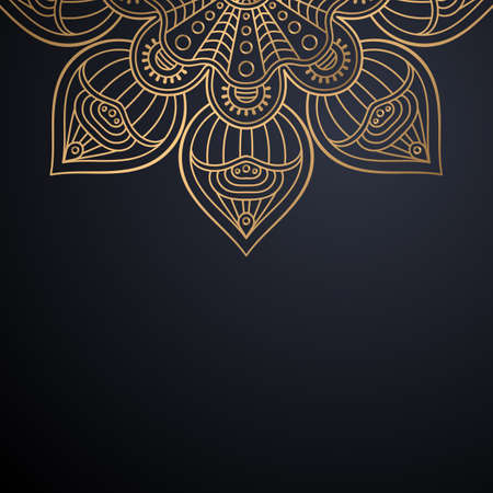 luxury ornamental mandala design backgroundのイラスト素材