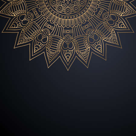 luxury ornamental mandala design backgroundのイラスト素材