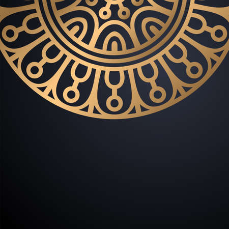 luxury ornamental mandala design backgroundのイラスト素材